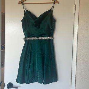 Pretty deep green formal dress